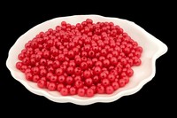 Бусины под жемчуг (красный), 6мм, упак. 500гр