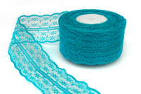 Кружево капрон (насыщенно-голубой), 45мм * 20 ярдов(+-1)