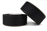 Репсовая лента с люрексом (черный, золото), 40мм * 20 ярдов (+-1)