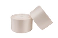 Однотонная атласная лента (молочный), 50мм * 25 ярдов (+-1м)