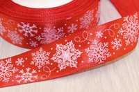 Атласная лента с рисунком 