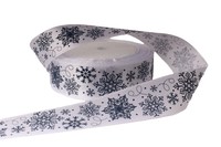 Атласная лента с рисунком 