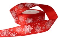 Атласная лента с рисунком 