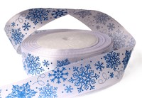 Атласная лента с рисунком 