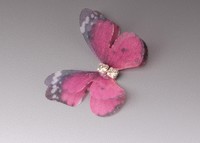 Бабочки шифоновые со стразами 3 см (10 шт)