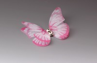 Бабочки шифоновые со стразами 3 см (10 шт)