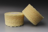 Кружево капрон (бледно-желтый), 45мм * 20 ярдов(+-1)